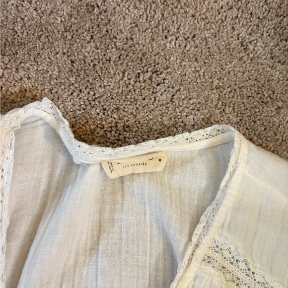 Lucky Brand White Crochet Detail Top - Picture 6 of 6